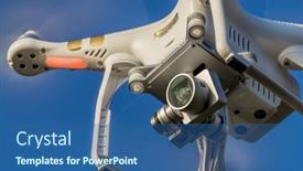  Presentation with camera drone - Slide set with fort-collins-co-usa-september background and a ocean colored foreground