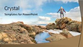  Presentation with colorado - PPT theme with fort collins in northern colorado background and a light blue colored foreground