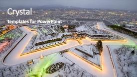  Presentation with fort - Cool new presentation with fort goryokaku in winter backdrop and a mint green colored foreground