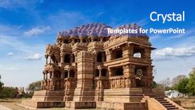  Presentation with india temple - PPT layouts featuring turnaround - where direction return road sign background and a light gray colored foreground