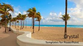  Presentation with morning sunrise - PPT theme enhanced with fort lauderdale beach morning sunrise background and a  colored foreground