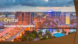  Presentation with florida - Colorful PPT layouts enhanced with fort lauderdale florida usa skyline backdrop and a red colored foreground