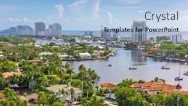  Presentation with florida - Audience pleasing PPT layouts consisting of fort-lauderdale-florida-usa-skyline backdrop and a light blue colored foreground
