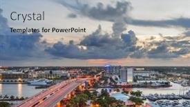  Presentation with fort - Beautiful PPT layouts featuring fort-lauderdale-florida-usa-skyline backdrop and a light blue colored foreground
