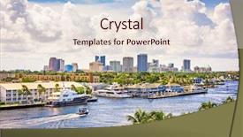  Presentation with florida - Audience pleasing PPT theme consisting of fort lauderdale florida usa skyline backdrop and a lemonade colored foreground