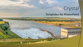  Presentation with dakota - Cool new slide set with fort-randall-dam-and-hydro backdrop and a light blue colored foreground