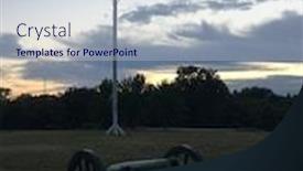  Presentation with fort - Audience pleasing slide set consisting of fort-scott-national-historic-site backdrop and a lemonade colored foreground