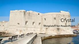  Presentation with dubrovnik - Audience pleasing PPT theme consisting of fort st john sv ivana dubrovnik croatia backdrop and a lemonade colored foreground