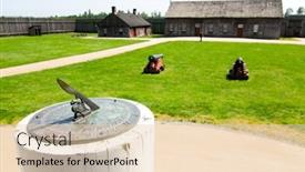  Presentation with fort - Amazing presentation theme having fort-vancouver-interior-building backdrop and a  colored foreground