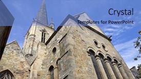  Presentation with fort - Slides featuring fort visit - st malo cathedral background and a  colored foreground