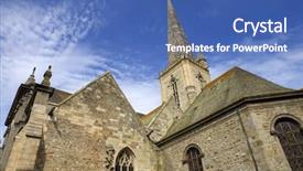  Presentation with north indian wedding invitation - Presentation theme consisting of fort visit - st malo cathedral background and a  colored foreground