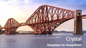 Presentation with world heritage - Presentation theme enhanced with forth bridge unesco world heritage background and a gray colored foreground