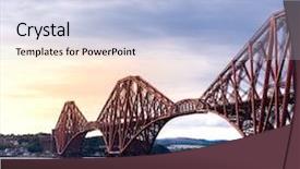  Presentation with world heritage - Amazing theme having forth bridge unesco world heritage backdrop and a light blue colored foreground