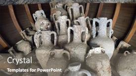  Presentation with museum - Colorful PPT theme enhanced with fortress-in-marmaris-at-present backdrop and a gray colored foreground