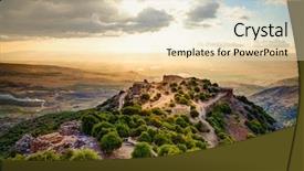  Presentation with israel - Colorful slide deck enhanced with fortress nimrod in israel backdrop and a lemonade colored foreground