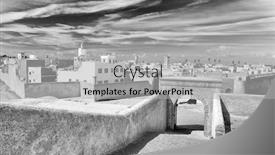  Presentation with africa - Theme featuring fortress-of-el-jadida-morocco background and a light gray colored foreground