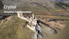  Presentation with transylvania - PPT layouts having fortress thoroczkay in transylvania romania background and a gray colored foreground