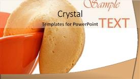  Presentation with fortune cookie - Presentation theme enhanced with fortune cookie with orange dessert background and a lemonade colored foreground