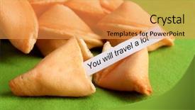  Presentation with fortune teller - Slide deck consisting of pink dahlia flowers in vase and isolated on white background and a lemonade colored foreground