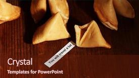  Presentation with fortune teller - Amazing presentation having fortune cookies on wooden table backdrop and a  colored foreground
