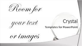  Presentation with crystal ball - Amazing presentation having fortune teller crystal ball isolated on white with room for your text backdrop and a white colored foreground