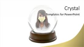  Presentation with h1n1 - Presentation with fortune teller crystal ball shows background and a white colored foreground