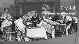  Presentation with fortune teller - PPT layouts consisting of fortune teller engraving by geyer background and a gray colored foreground