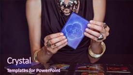  Presentation with forecasting - Audience pleasing PPT layouts consisting of fortune teller forecasting the future backdrop and a wine colored foreground