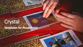  Presentation with fortune teller - Slides enhanced with fortune teller using tarot cards background and a tawny brown colored foreground