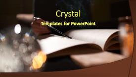  Presentation with fortune teller - Audience pleasing PPT theme consisting of fortune-teller-with-open-book backdrop and a wine colored foreground