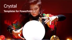  Presentation with fortune teller - Colorful presentation theme enhanced with fortune teller backdrop and a tawny brown colored foreground