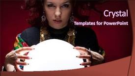  Presentation with fortune teller - Colorful slide set enhanced with fortune teller backdrop and a wine colored foreground