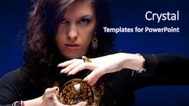  Presentation with fortune teller - Slides with fortune teller background and a navy blue colored foreground