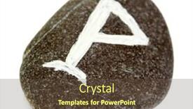  Presentation with stone - Audience pleasing PPT layouts consisting of old runes - fortune telling with symbols backdrop and a tawny brown colored foreground