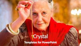 Presentation with future - Amazing slide set having fortuneteller dowsing with pendulum looking backdrop and a crimson colored foreground