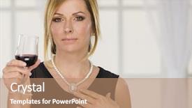  Presentation with new year - Slides enhanced with forty years woman and new background and a coral colored foreground