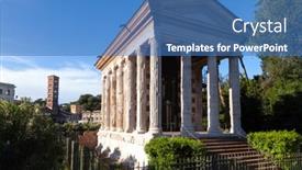  Presentation with rome italy - Amazing slides having forum-boarium-a-cattle-forum backdrop and a teal colored foreground