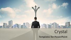  Presentation with forward - Amazing theme having forward - concept of the road backdrop and a light gray colored foreground