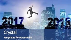  Presentation with forward - Cool new slides with forward to 2018 from 2017 backdrop and a ocean colored foreground