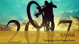  Presentation with new year - Beautiful PPT layouts featuring forward to the new year backdrop and a gold colored foreground