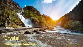  Presentation with software waterfall - Presentation having fosseis - latefossen waterfall odda norway latefoss background and a violet colored foreground