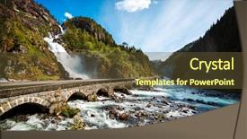  Presentation with waterfall - Audience pleasing PPT layouts consisting of fosseis - latefossen waterfall odda norway latefoss backdrop and a tawny brown colored foreground