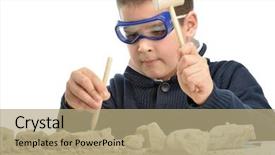  Presentation with archeology - PPT layouts consisting of purple colored sweet potatoes on white background background and a sky blue colored foreground