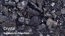  Presentation with fossil fuel - Presentation having fossil fuel - coal background background and a dark gray colored foreground