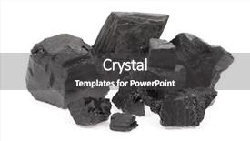  Presentation with fossil fuel coal - Audience pleasing theme consisting of fossil fuel - coal backdrop and a dark gray colored foreground