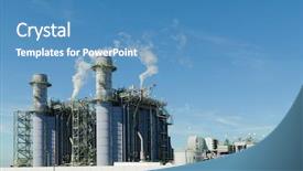  Presentation with fossil fuel - Beautiful presentation theme featuring fossil fuel - russell natural gas powered electric backdrop and a teal colored foreground