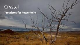  Presentation with colorful - Colorful PPT layouts enhanced with fossil layer - colorful painted hills in oregon backdrop and a gray colored foreground