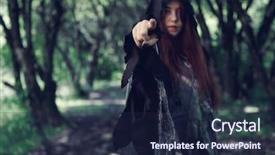  Presentation with forest - PPT theme with foto of forest with witch background and a  colored foreground