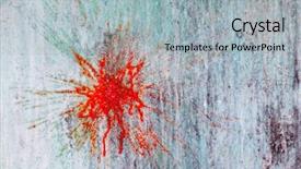  Presentation with wall paint - Beautiful theme featuring foul wall after play paintball backdrop and a light gray colored foreground