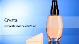  Presentation with sponges - PPT theme having sponges on a blue background and a cool aqua colored foreground